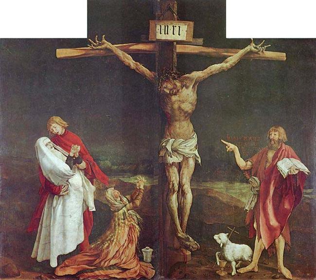 Matthias Grunewald The Crucifixion, central panel of the Isenheim Altarpiece. Sweden oil painting art